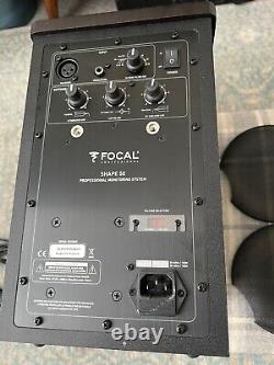 Focal Shape 50 Pair Active Monitor Speakers and Power Cables Immaculate