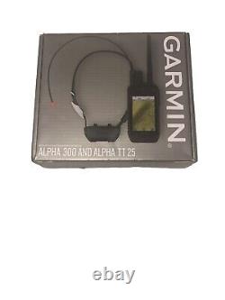 Garmin Alpha 300 & Alpha TT 25 Dog Tracking Bundle-Black New