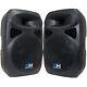 Grindhouse Pair of Active 12 Inch Powered DJ PA Loudspeakers 1000 Watts RMS