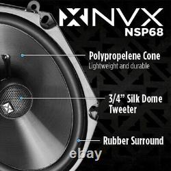 High-Performance 2-Way Coaxial Car Speakers with 180W RMS Power Handling