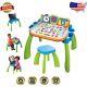 Interactive Touch & Learn Activity Desk for Kids 3-6 with LED Screen, Green