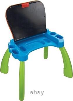 Interactive Touch & Learn Activity Desk for Kids 3-6 with LED Screen, Green