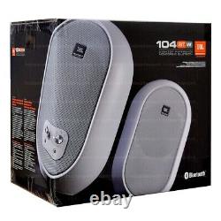 JBL 104SET-BTW Pair Compact Powered Active Studio Reference Monitors BT White