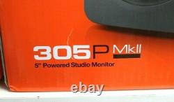 JBL 305P MkII Active Speaker Pair Powered Studio Monitor 5 Inch 2 Way Bundle