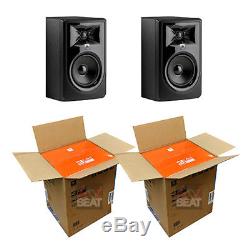 JBL 306P MkII Powered 2-Way Studio Monitor Speakers 110 240 V PAIR Demo Mint