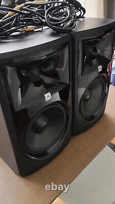 JBL 308P MKII Pair 2x Powered Two Way Active Studio Reference Monitor