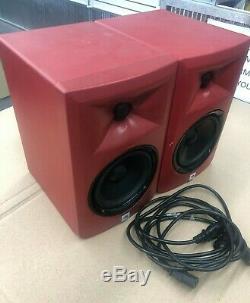 JBL LSR305 5 Powered Studio Monitors Limited Edition Matte Red- Pair