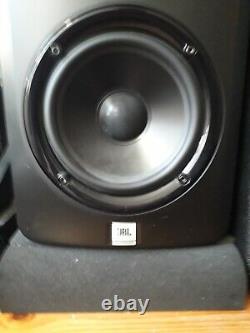 JBL LSR305 Powered Active Studio Monitors (Pair) Leads and Studio Mixer With PSU