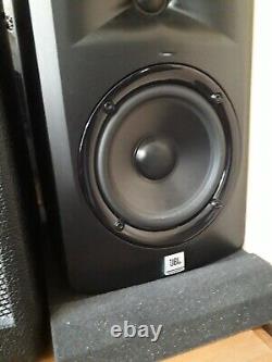 JBL LSR305 Powered Active Studio Monitors (Pair) Leads and Studio Mixer With PSU