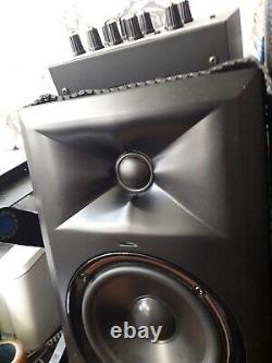 JBL LSR305 Powered Active Studio Monitors (Pair) Leads and Studio Mixer With PSU