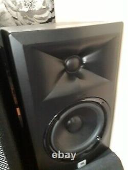 JBL LSR305 Powered Active Studio Monitors (Pair) Leads and Studio Mixer With PSU