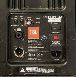 JBL PRX615M (Pair) 1000 watt powered speakers / 15 woofer high frequency driver