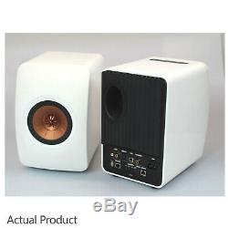 KEF LS50 Wireless Speakers Active Powered Bluetooth Pair White Copper RRP £1999