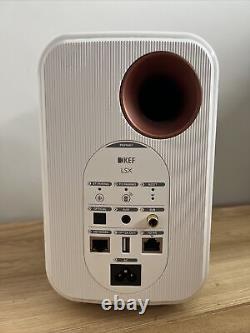 KEF LSX WHITE Wireless Speakers Active Powered Bluetooth Immaculate (3280)