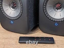 KEF LSX wireless speakers hi-res pair (black) active powered pair with Bluetooth