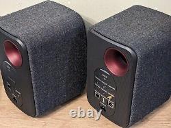 KEF LSX wireless speakers hi-res pair (black) active powered pair with Bluetooth