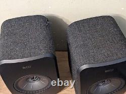 KEF LSX wireless speakers hi-res pair (black) active powered pair with Bluetooth