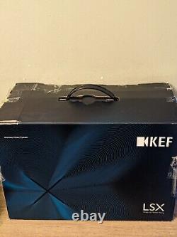 KEF LSX wireless speakers hi-res pair (black) active powered pair with Bluetooth