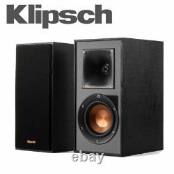 KLIPSCH R-41PM Active Powered Bluetooth Media HIFI Bookshelf Speakers Pair Black