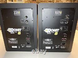 KRK 8 (RPG2) PAIR of Professional 8 2-Way Active Powered Studio Monitors