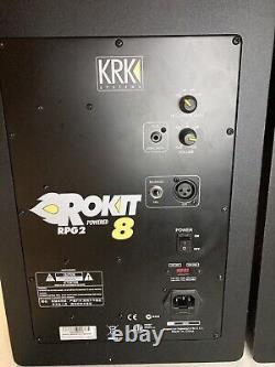 KRK 8 (RPG2) PAIR of Professional 8 2-Way Active Powered Studio Monitors