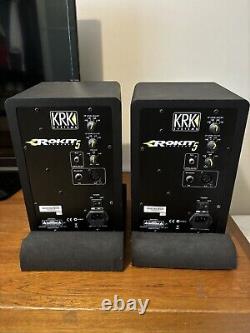 KRK ROKIT 5 G3 Pair Powered Active Studio Monitor Speakers Amazing Condition
