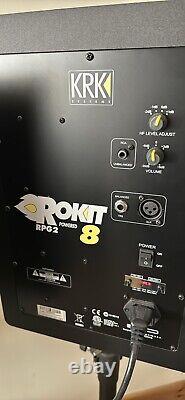 KRK ROKIT 8 RPG 2Pair Active Speakers Black In Great Condition. Perfect Working