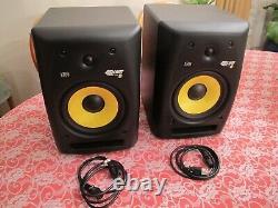 KRK RP8G3-NA Rokit 8 inch Generation 3 Powered Studio Monitor Black- a Pair