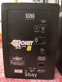 KRK RP8G3-NA Rokit 8 inch Generation 3 Powered Studio Monitor Black- a Pair