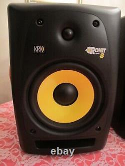 KRK RP8G3-NA Rokit 8 inch Generation 3 Powered Studio Monitor Black- a Pair