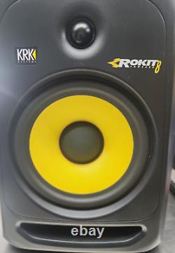 KRK RP8 Rokit 8 G4 Professional Bi-Amp 8 Powered Studio Monitor Pair, Black