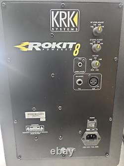 KRK RP8 Rokit 8 G4 Professional Bi-Amp 8 Powered Studio Monitor Pair, Black