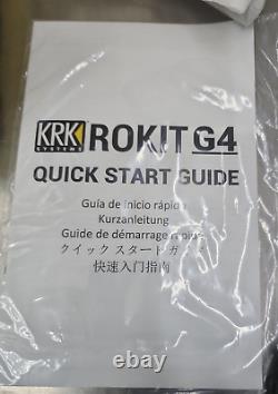 KRK RP8 Rokit 8 G4 Professional Bi-Amp 8 Powered Studio Monitor Pair, Black