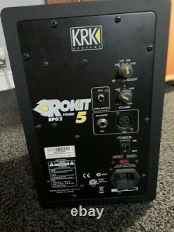 KRK Rokit 5 G2 Powered Studio Monitors (Pair), Black, Yellow, woofer, tweeter