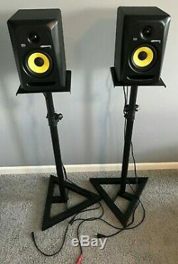 KRK Rokit 5 G3 Powered Studio Monitors Black (Pair) Bundled with Stands