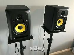 KRK Rokit 5 G3 Powered Studio Monitors Black (Pair) Bundled with Stands