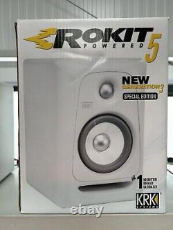 KRK Rokit 5 RP5G3WN limited Edition WHITE NOISE Powered Monitor Speakers Pair