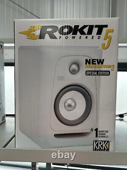 KRK Rokit 5 RP5G3WN limited Edition WHITE NOISE Powered Monitor Speakers Pair