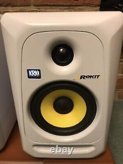 KRK Rokit 5 RP5G3W-UK Limited Edition WHITE Powered Studio Monitor Speakers Pair