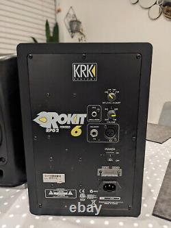 KRK Rokit 6 RPG2 Monitor Speakers (Pair) with power cables see description