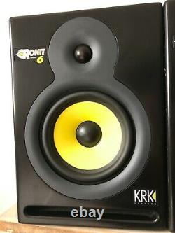 KRK Rokit 6 powered monitor studio speakers 140w pair