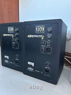 KRK Rokit Active Studio Monitors RP-6 G3 2-Way 6 (Pair) with Power Cords