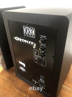KRK Rokit Powered 8 RP8G3 studio speakers monitors pair