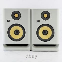 KRK Rokit RP5 G4 5 Powered Studio Monitors White (Pair) Grade A Condition