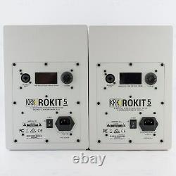KRK Rokit RP5 G4 5 Powered Studio Monitors White (Pair) Grade A Condition
