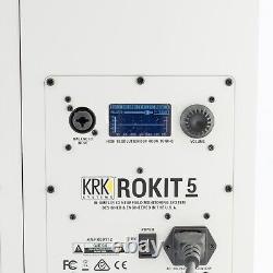 KRK Rokit RP5 G4 5 Powered Studio Monitors White (Pair) Grade A Condition