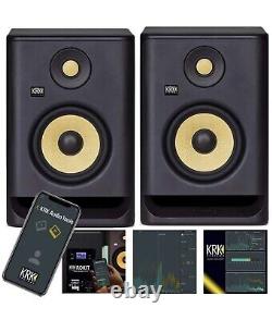 KRK Rokit RP5 G4 5 inch Powered Studio Monitors Black (Pair) LCD setup display