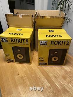KRK Rokit RP5 G4 Professional Active Powered 5 DJ Studio Monitor Speaker (Pair)