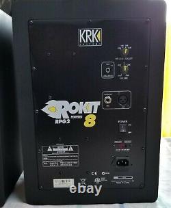 KRK Rokit RP8 G2 DJ Professional Active Powered Studio monitors, Pair, mint