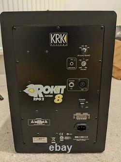 KRK Rokit RP8 G2 Studio Monitor Powered Speaker Pair + Isolation Pads